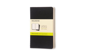 Moleskine cahier journals - pocket - blanco - zwart - set van 3