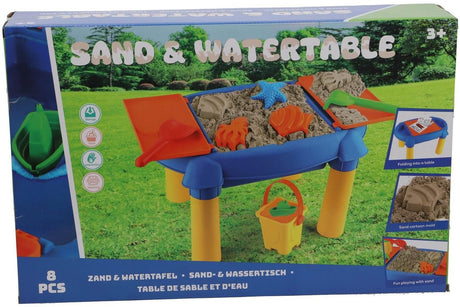 Ottosimon zand- en watertafel speelset 48x32x29 cm met accessoires.