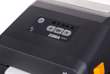 Zebra zd421d - etiketprinter - rechtstreeks thermisch - rol (10,8 cm) - 300 dpi - tot 102 mmsec - usb 2.0, lan, usb host - grijs