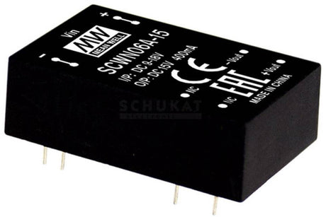 Mw mean well scwn06c-03 dc dc-convertermodule 1.2 a 6 w aantal uitgangen: 1 x inhoud 1 stuk(s)