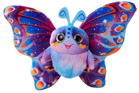 Simba fluffyfly knuffel - magische opblaasvlinder met regenboogogen - 30cm spanwijdte