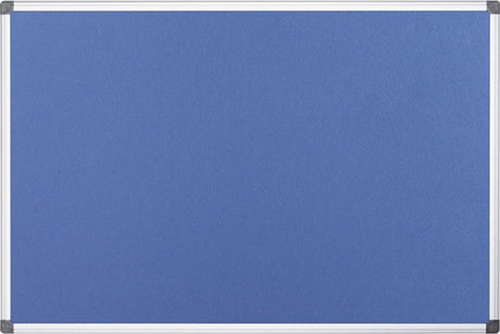 Bi-office viltbord blauw 120x90 cm