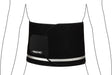 Avento sauna taille band - verstelbaar - zwart zilvergrijs - maat l xl