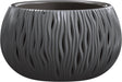 Prosperplast bloemschaal plantschaal sandy bowl 37cm antraciet