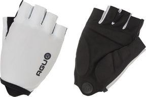 Agu gel fietshandschoenen zomer - wielrenhandschoenen dames heren - wit - maat m