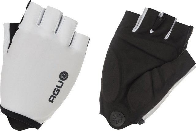 Agu gel gloves - fietshandschoenen - vingerloos - 2 mm gelpadding - siliconen grip - unisex - wit - s