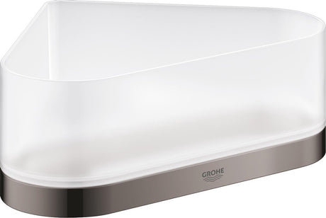 Grohe selection hoek douchetray met houder - hard graphite (donker grijs) - 41038a00