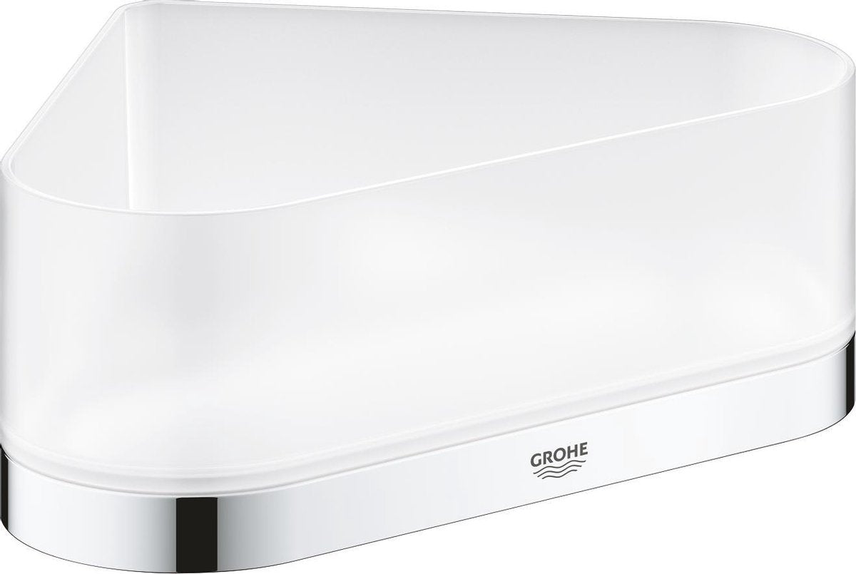 Grohe selection hoek douchetray met houder - chroom - 41038000