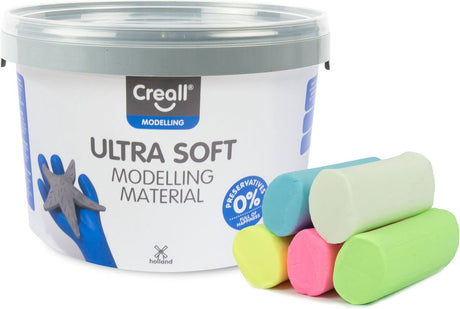 Creall boetseerklei pastel - ultra soft klei 1100 gram voor kinderen.