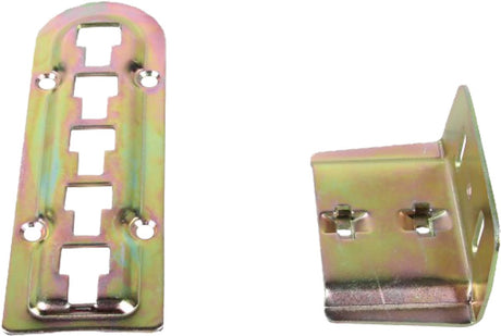 Starx matrasdrager ledikant gebichromatiseerd - 60 mm - in 4 standen verstelbaar - voor buro of tafel - kleur zilver - geschikt voor meubelmontage - ledikanthaak matrasdrager