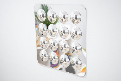 Tickit groot acryl spiegelpaneel met 16 koepels - 490 mm