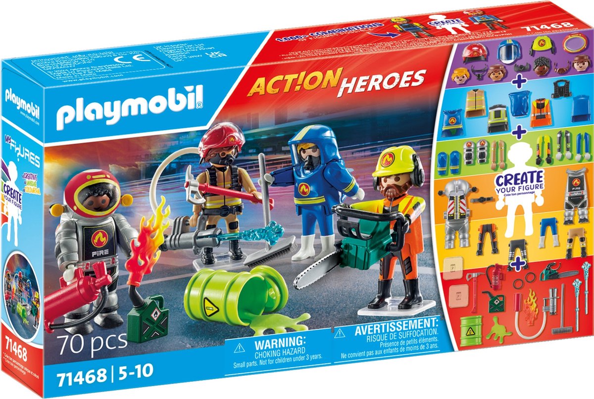 Playmobil action heroes my figures brandweer - 71468