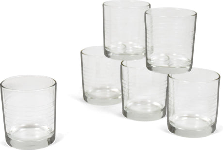 Bormioli rocco bormioli drinkglazen - 6 stuks - transparant - glas - 240 ml - glazen - drinkglas waterglas tumblerglas