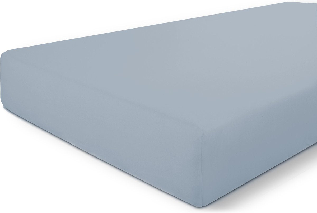 Byrklund hoeslaken bed basics cotton - 80x200 - 100% katoen - blauw