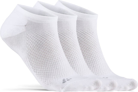 Craft core dry footies 3-pack unisex sportsokken - wit 40-42