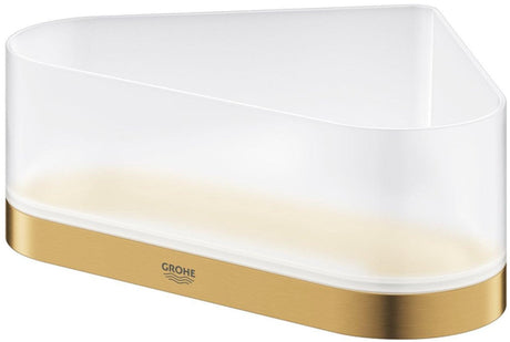 Grohe selection hoek douchetray met houder - cool sunrise geborsteld (mat goud) - 41038gn0