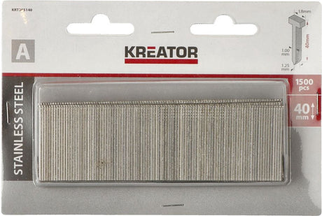 Kreator - accessories - krt305140 - nagels type a - 40mm roestvrij staal - 1500 st.