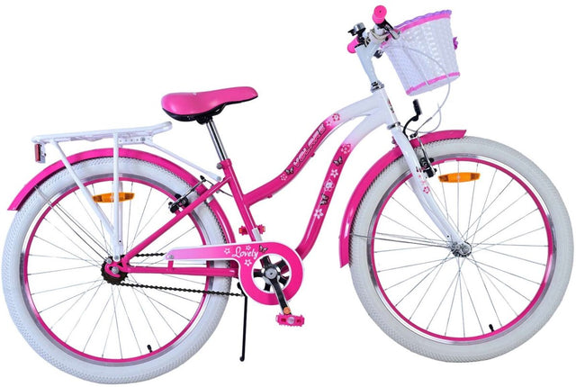 Volare lovely kinderfiets - meisjes - 24 inch - roze - twee handremmen