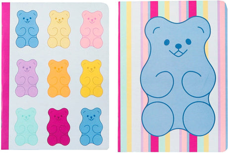 Kangaro schriften - b'log sweet candy - formaat a5 - met lijn - 2 stuks - met aarbeiengeur