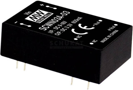 Mean well scwn03b-03 dc dc-convertermodule 600 ma 3 w aantal uitgangen: 1 x inhoud 1 stuk(s)
