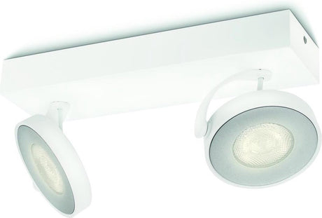 Philips led philips clockwork opbouwspot - 2-lichts - wit