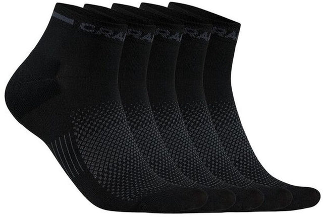 Craft active mid sock 5-pack unisex sportsokken - zwart