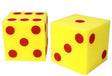 Learning resources gigantische zachte dobbelstenen met stippen - set van 2 - 3+
