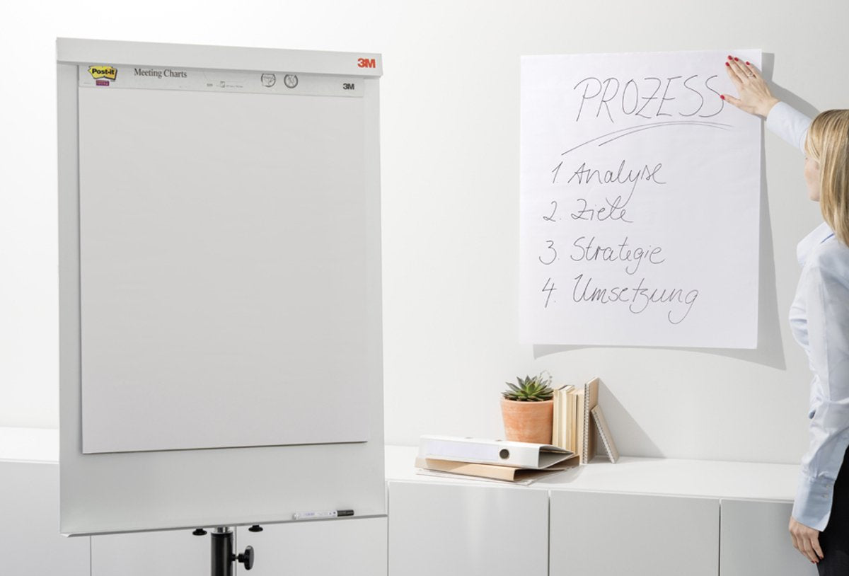Post-it � super sticky zelfklevende meeting chart wit 635 mm x 762 mm
