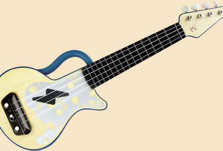 Hape ukelele met lichtjes - blauw