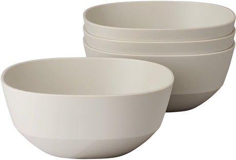 Mepal serveerschaal silueta - 4x 750 ml - saladeschaal - nordic white