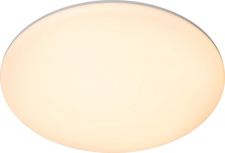 Lucide olson - plafonnière (plafondlamp) badkamer - ø 35 cm - led - cct - 1x36w 3000k 6500k - ip44 - opaal