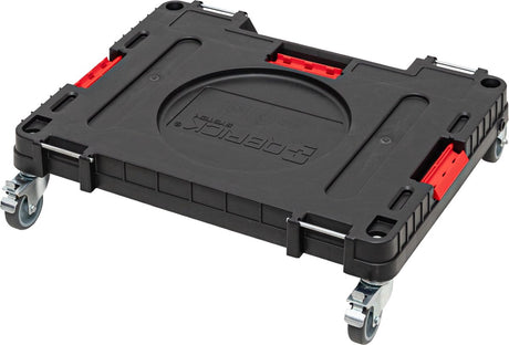 Qbrick system qbrick systeem one transport platform 2.0 werkplaats 625 x 503 x 160 mm 120 kg met metalen zwenkwielen en rem