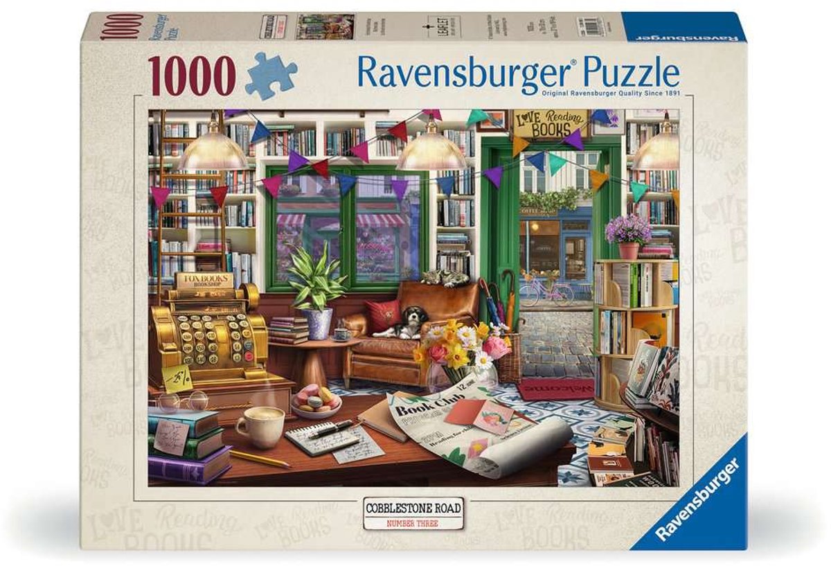 Ravensburger puzzel -de boekenwinkel - 1000 stukjes