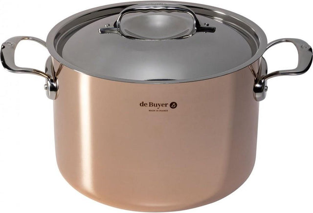 Debuyer de buyer prima matera braadpan koper rvs hoog 24cm ind.