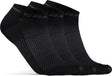 Craft active shaftless sock 3-pack unisex sportsokken - zwart 37-39