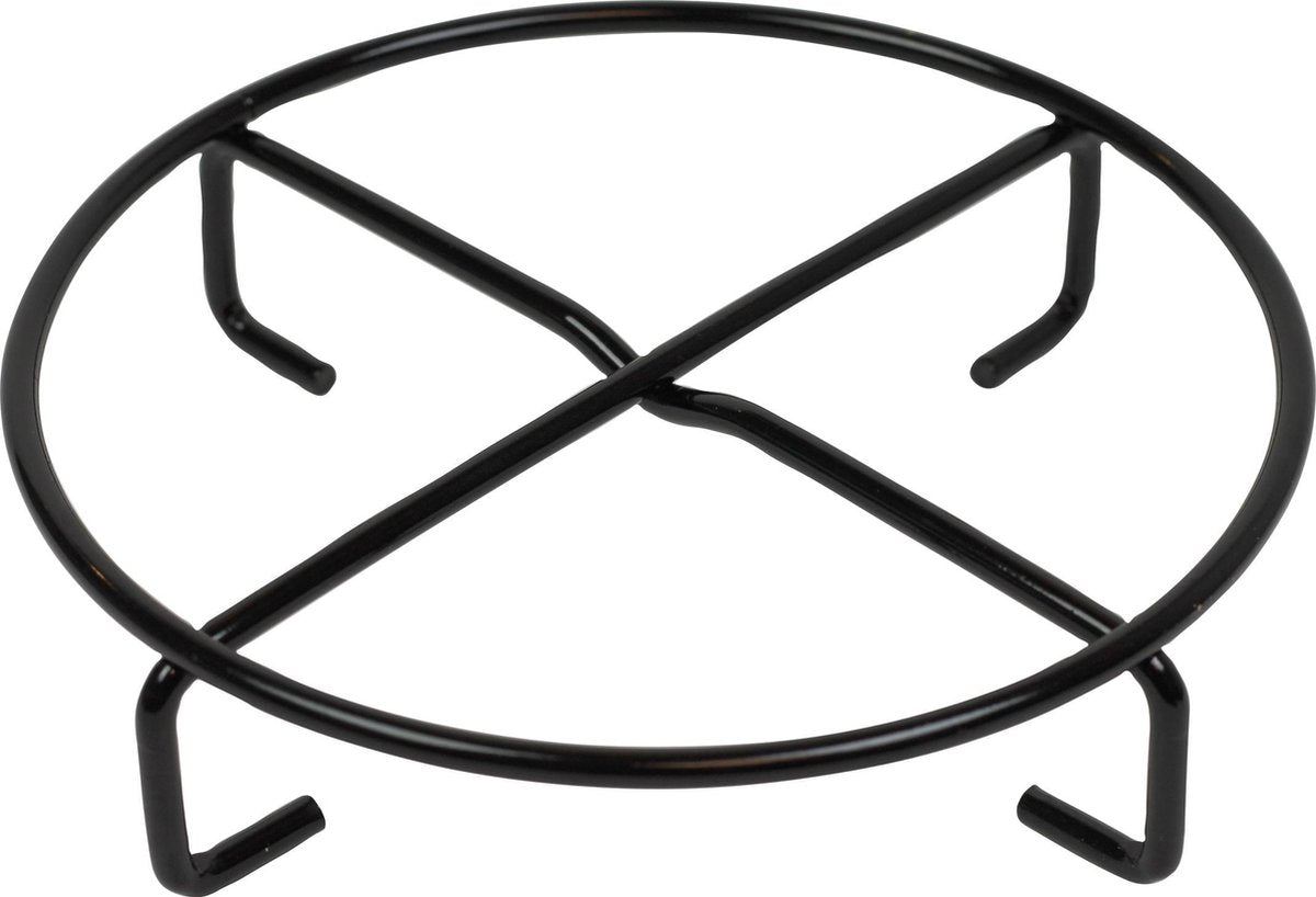 Valhal outdoor onderzetter pannenhouder - zwart, staal, diameter 20cm - vh20ls
