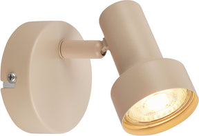 Briloner b.k.licht tapp - opbouwspot - plafondspot - 1x gu10 - taupe beige - ⌀8cm
