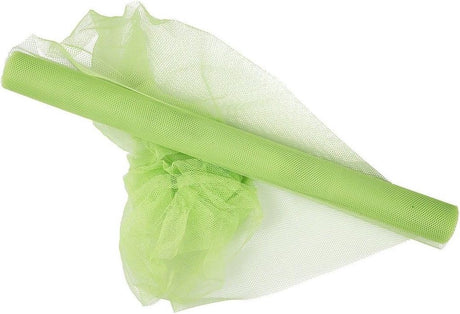Creativ company tule rol 5 meter neon groen - knutselmateriaal.