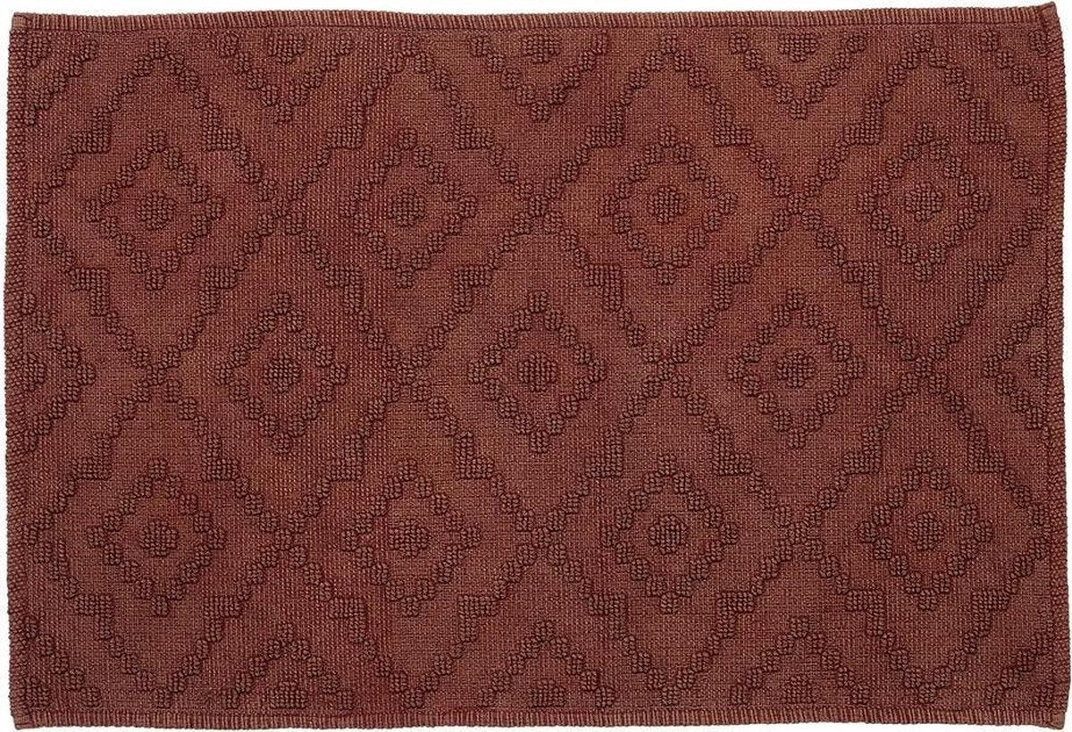 Sealskin - aztec badmat 60x90 cm - katoen - donkerroze