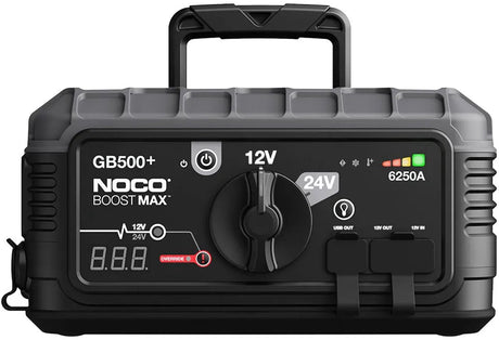 Noco boost max gb500+ lithium jump starter - 6.250a - 12v 24v - usb lader voor smartphone tablet- 2200 lumen led werklamp - 7 lichtmodi