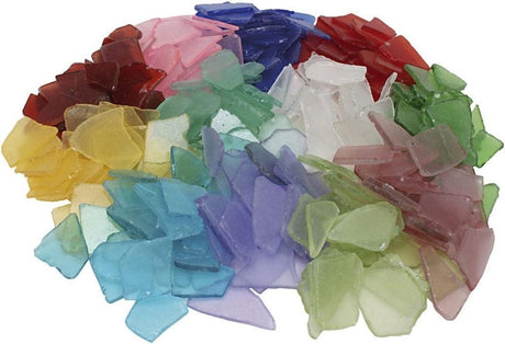 Creativ company glasmozaïek knutselstenen multi 3kg decoratie.