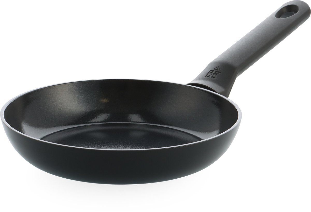 Bk enjoy koekenpan 20cm – pfas-vrije antikleeflaag – koekenpan inductie – keramische pan – ovenbestendig tot 160°c – vaatwasserbestendig – koudgrepen – zwart