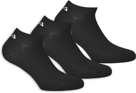 Fila - invisible socks 3-pack - sneakersokken - 39-41 - zwart 39-42
