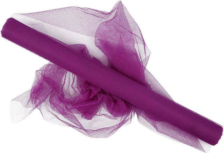Creativ company tule rol paars 5 meter - knutselmateriaal.