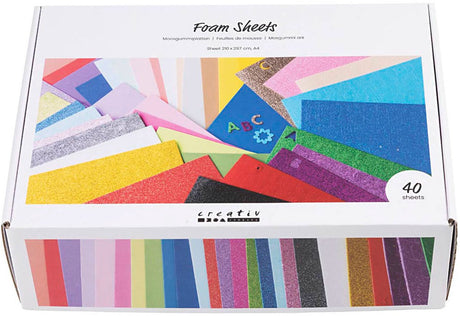 Creativ company foam vellen a4 gekleurd - 40 vellen