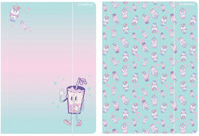 Euro-trade limited liability map met elastiek a4 bubble tea