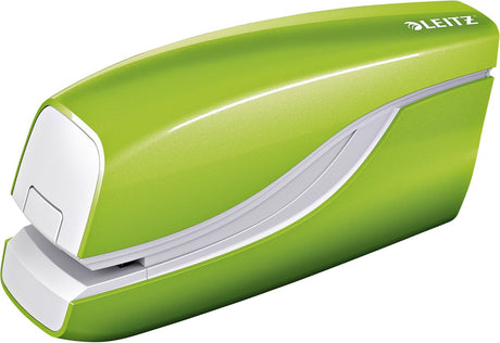 Leitz nexxt wow elektrische nietmachine voor contactloos nieten - op batterijen - niet tot 10 vel - groen