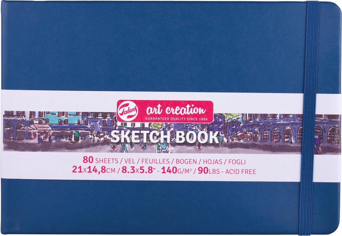 Talens art creation schetsblok 21x14,8cm - 80 vellen - blauw