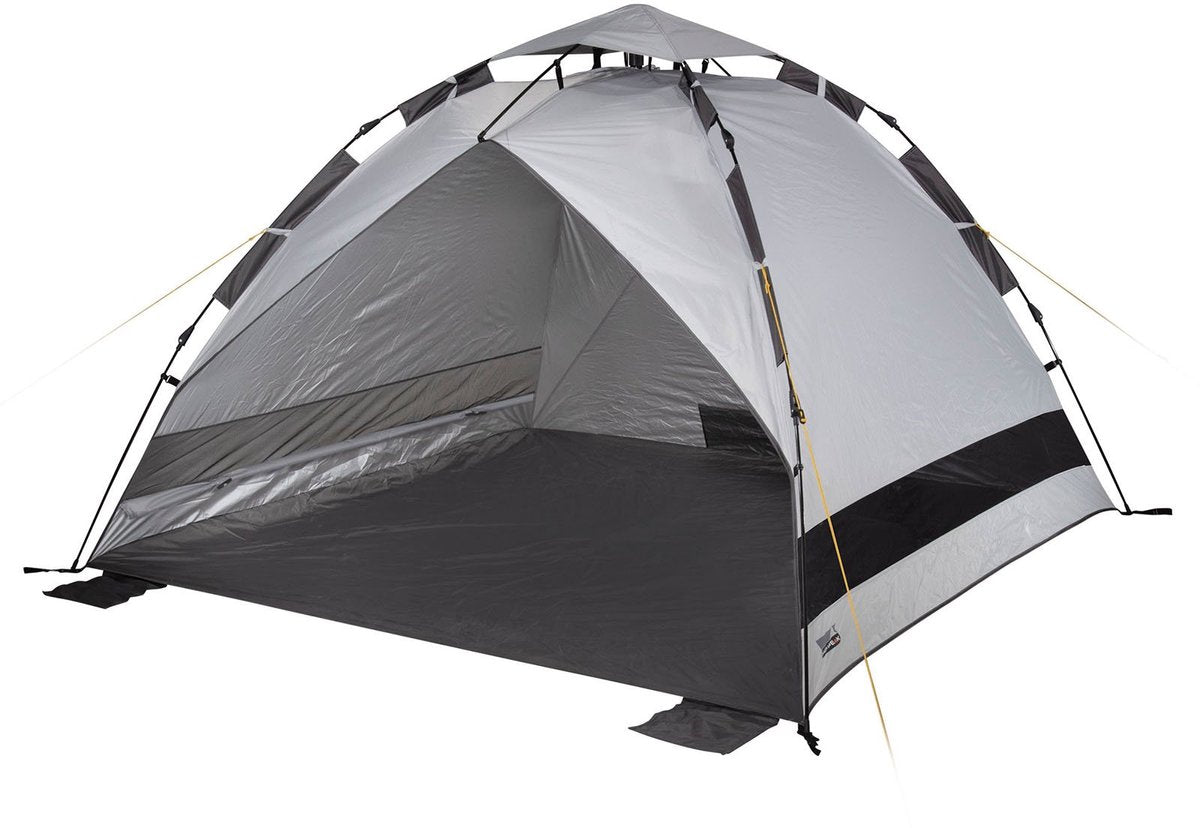 High peak calida 80 umbrella system beach shell 200 x 200 cm donkergrijs