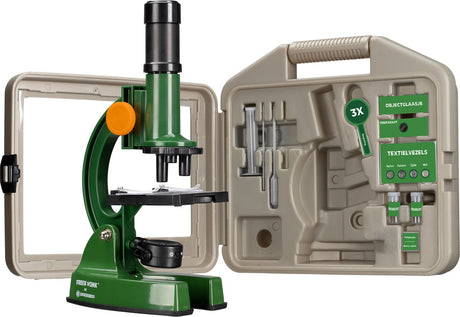 Bresser freek vonk x - microscoop voor kinderen - van 100x tot 1200x vergroting - incl. koffer en accessoires